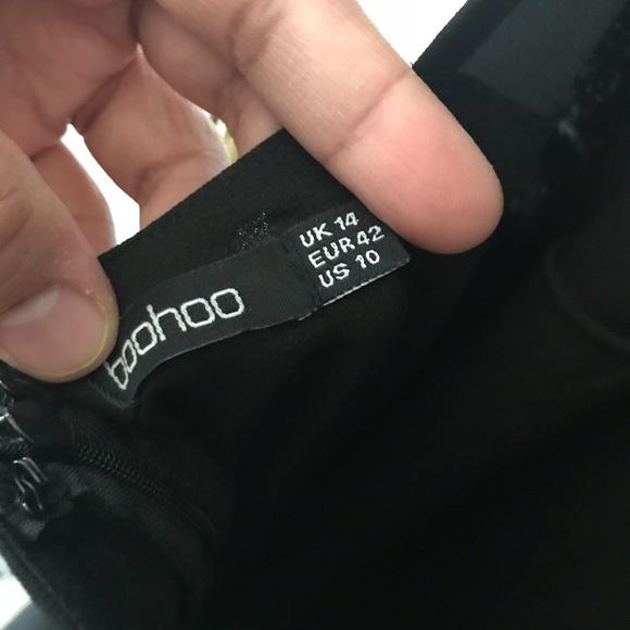 NWT Boohoo Sequin Skater Dress Size 14 - Picture 5 of 8